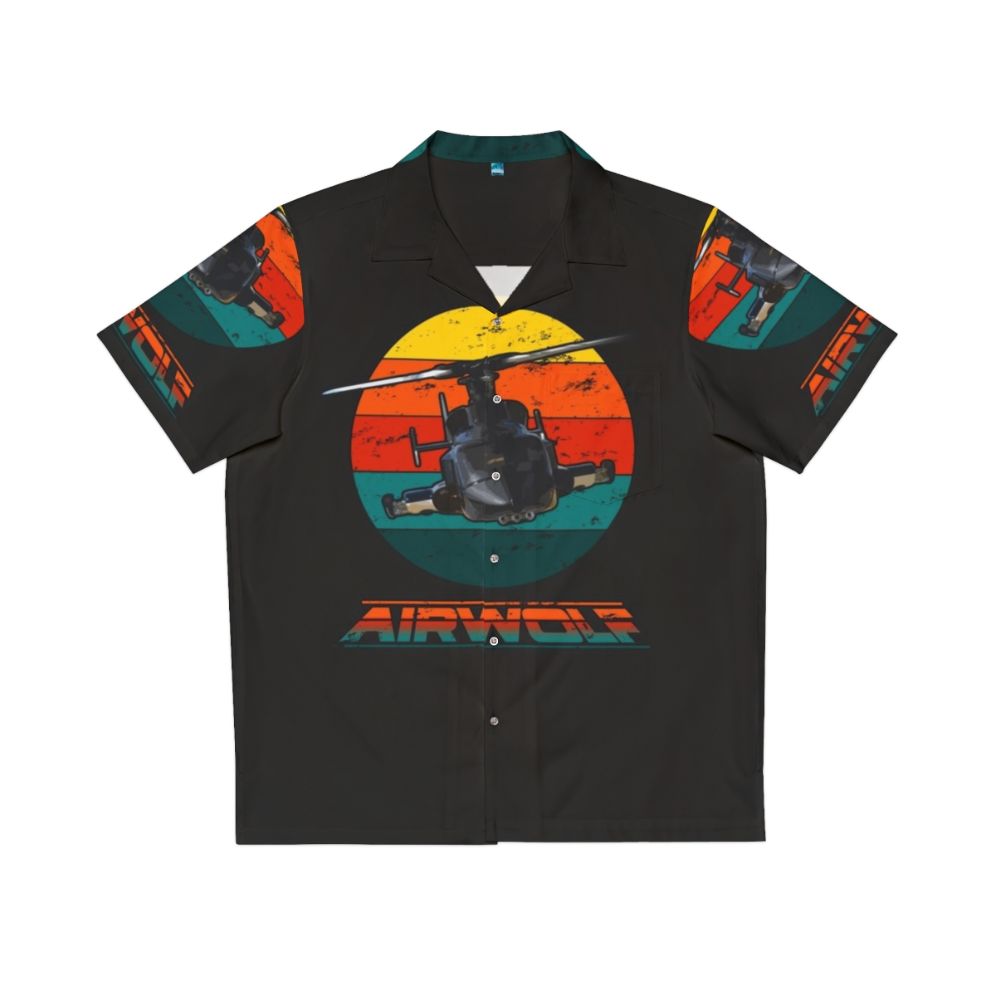 80s Retro Classic Airwolf Sunset Hawaiian Shirt