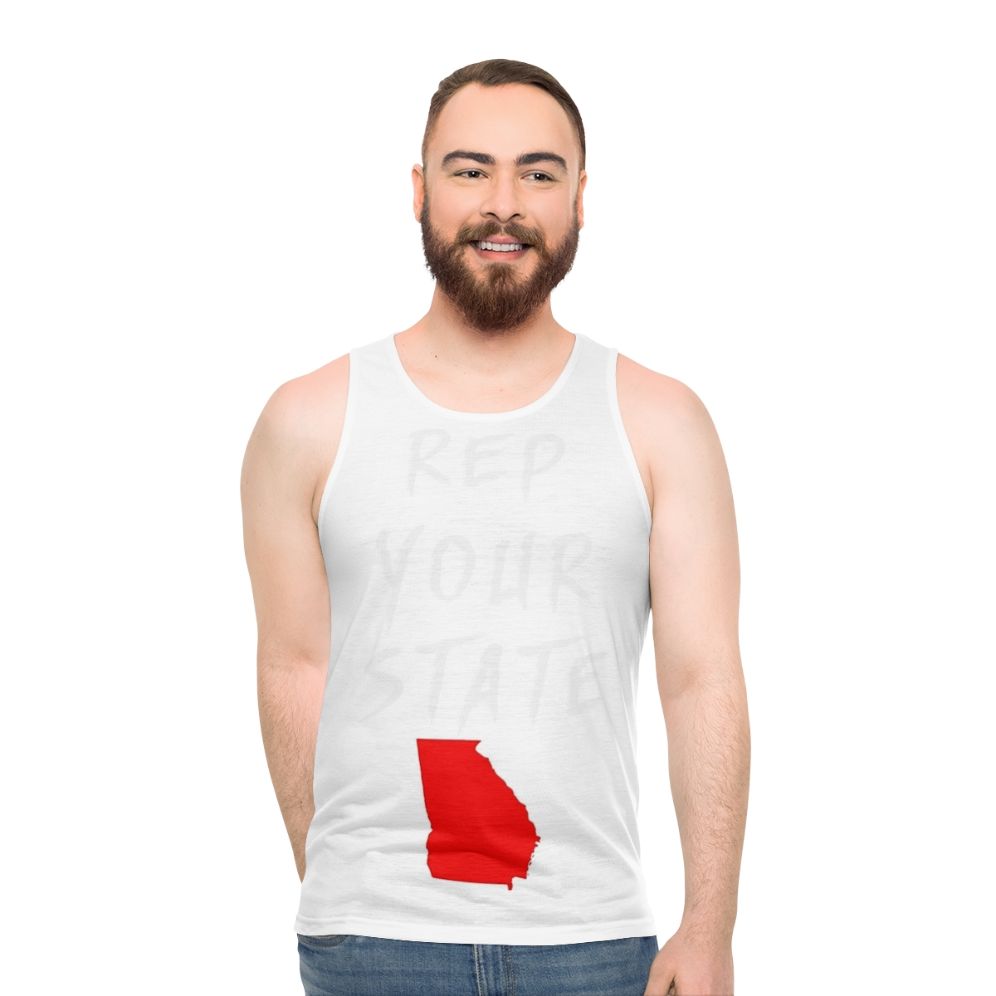 Georgia state pride unisex tank top - men