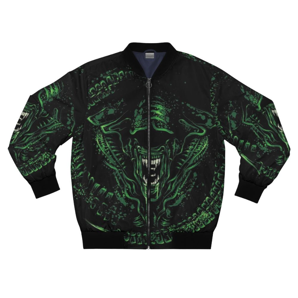 Alien Xenomorph Bomber Jacket, featuring a dark and horror-inspired design