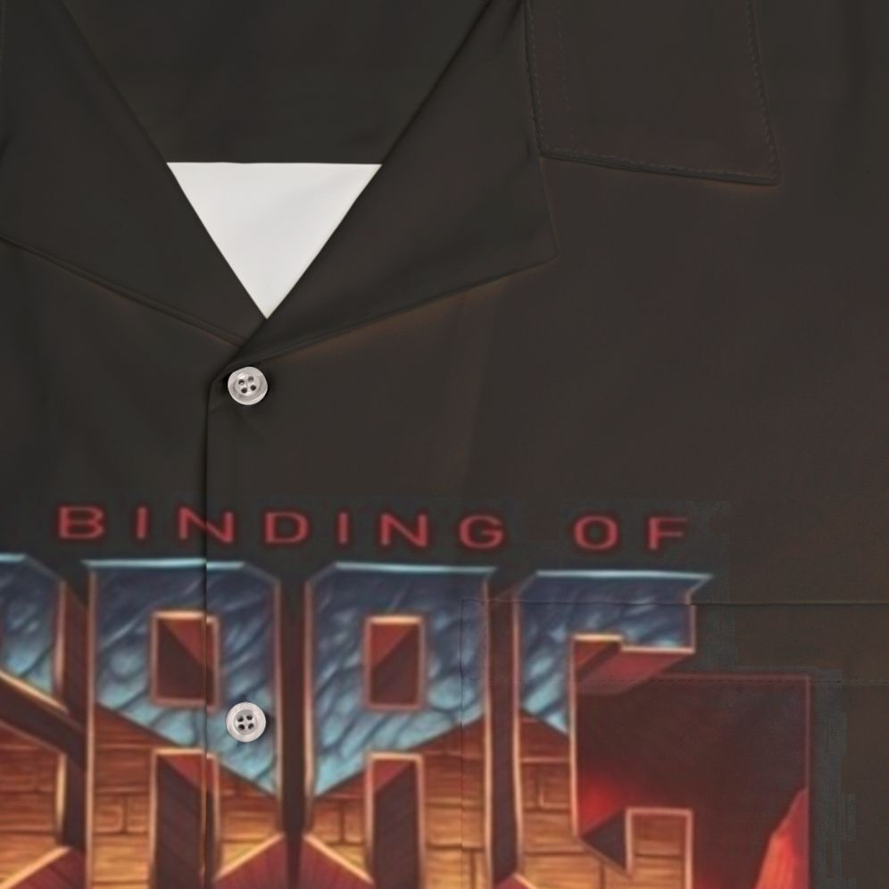 Retro 90s The Binding of Isaac Hawaiian Shirt - Detail