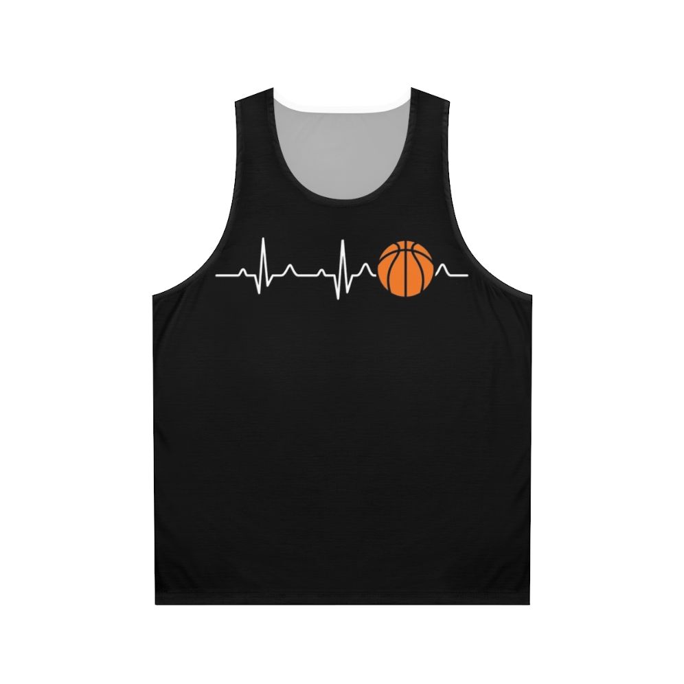 Basketball Heartbeat Unisex Tank Top