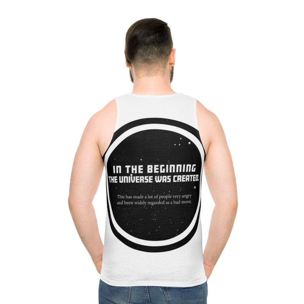 Douglas Adams Unisex Tank Top - men back