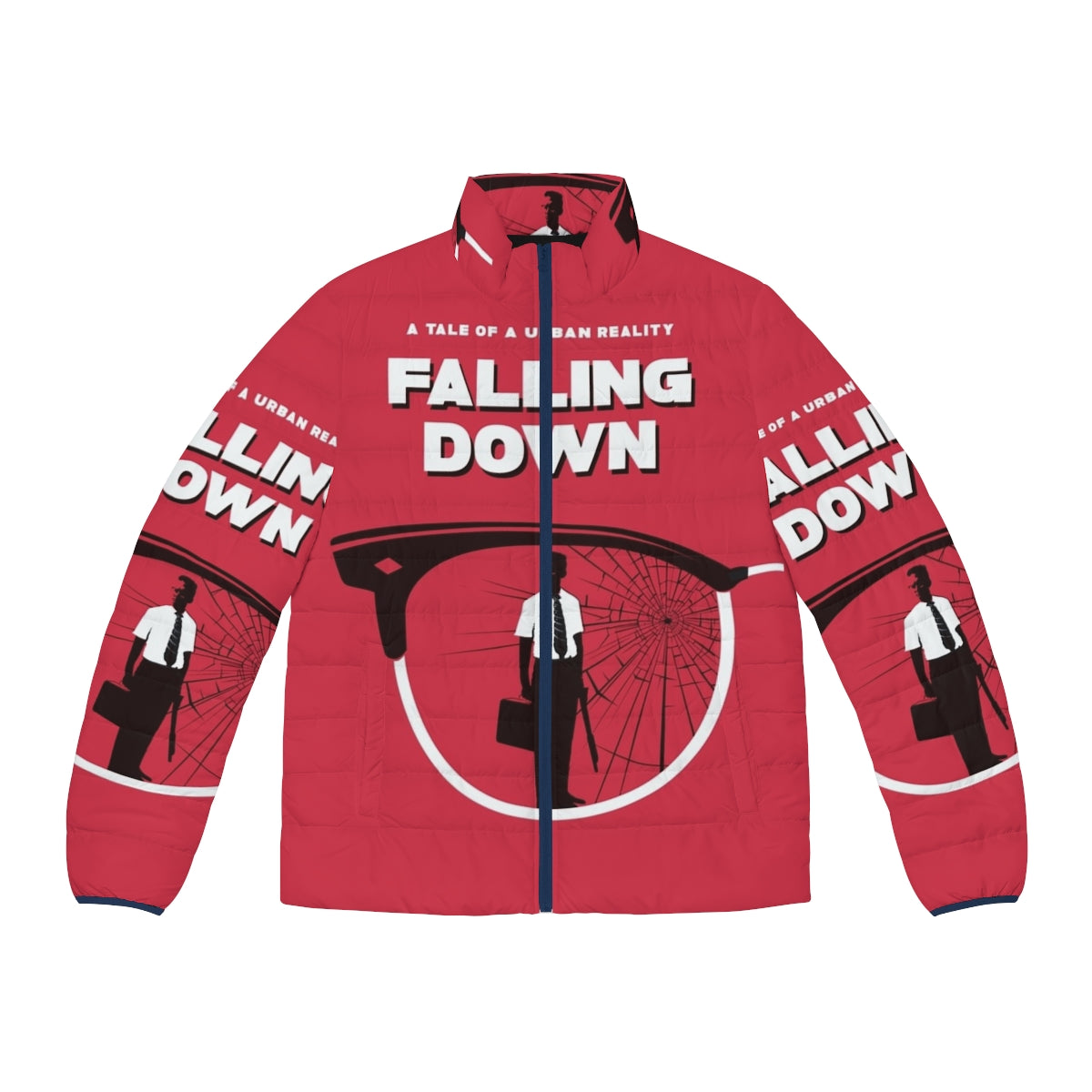 Retro puffer jacket inspired by the 1993 film 'Falling Down' starring Michael Douglas