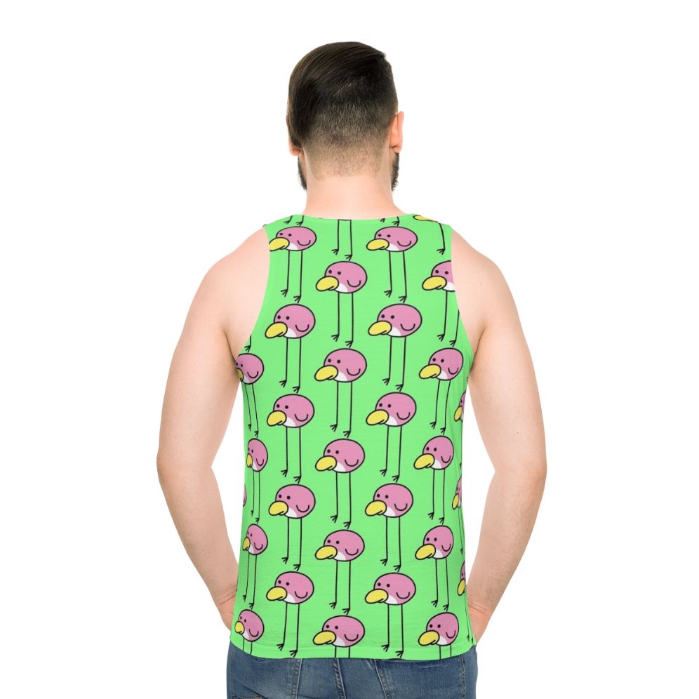 Flock Step Unisex Birds Tank Top - men back