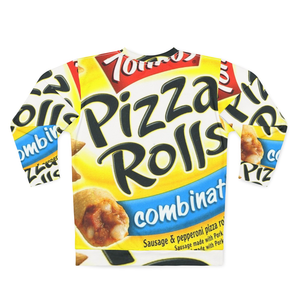 Trendy Pizza Rolls Sweatshirt - Back