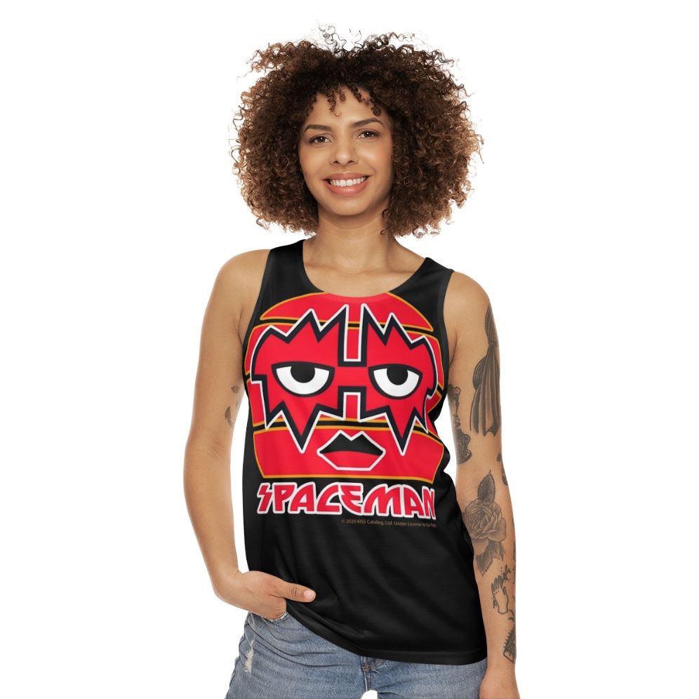 Kiss band fanart spaceman tank top - women