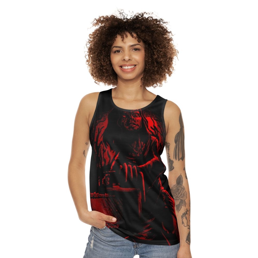 Unisex tank top inspired by the Evil Dead horror movie - women