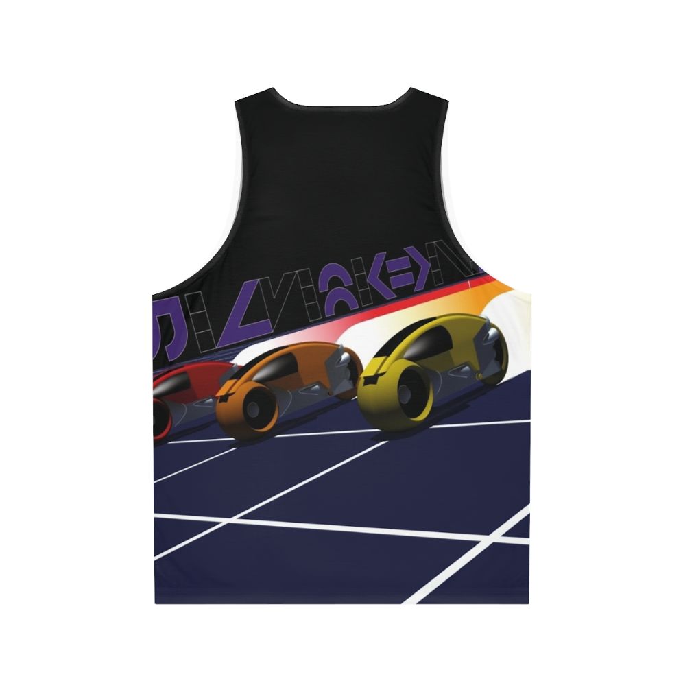 Tron Lightcycle Racing Unisex Tank Top - Back