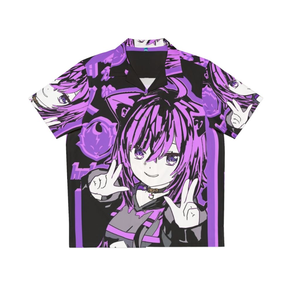 Hololive Gamers Nekomata Okayu Anime Hawaiian Shirt