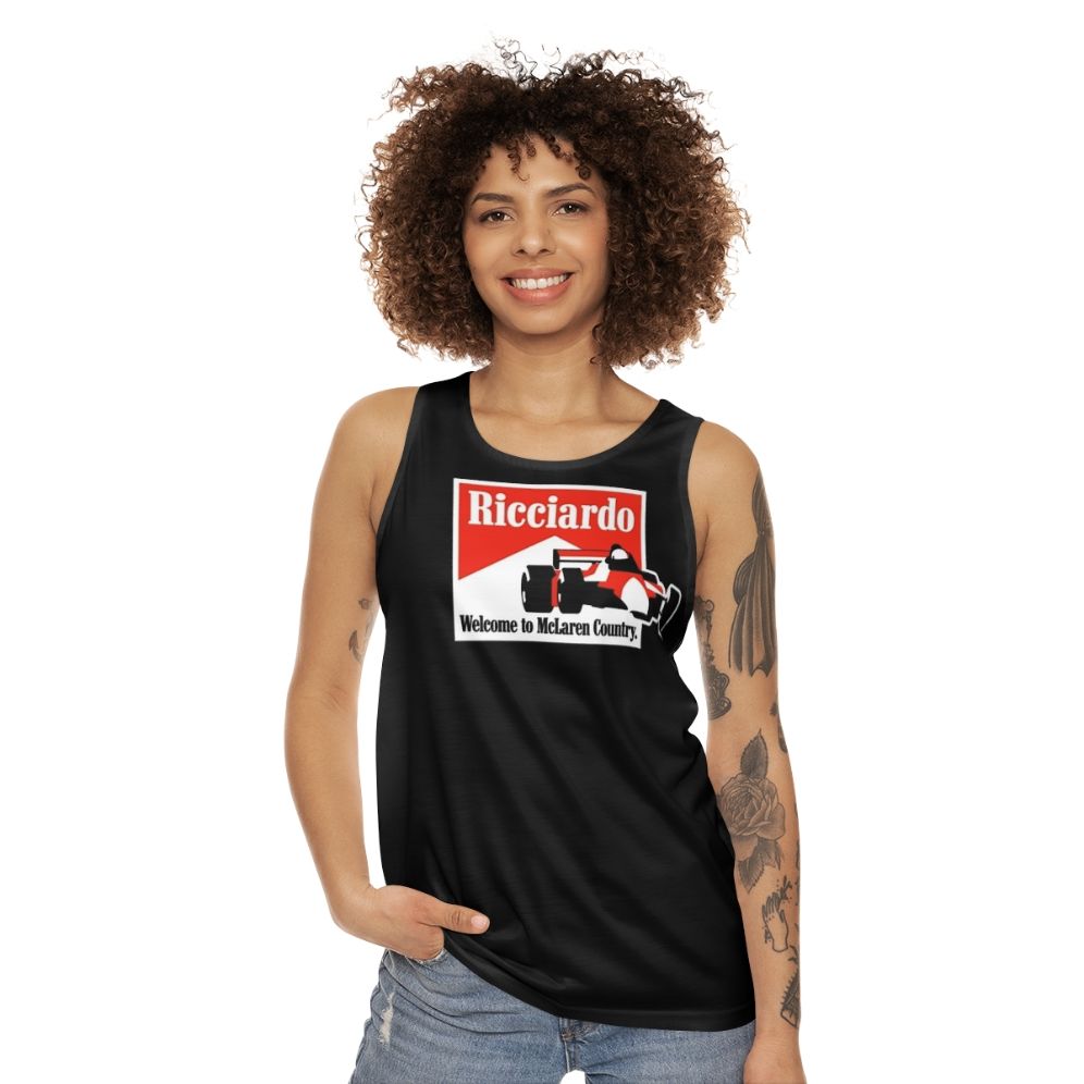 Ricciardo 2021 Unisex Formula 1 Racing Tank Top - women