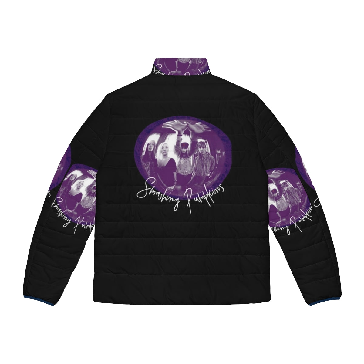 Smashing Pumpkins Gish Puffer Jacket with Iconic Album Art - Back