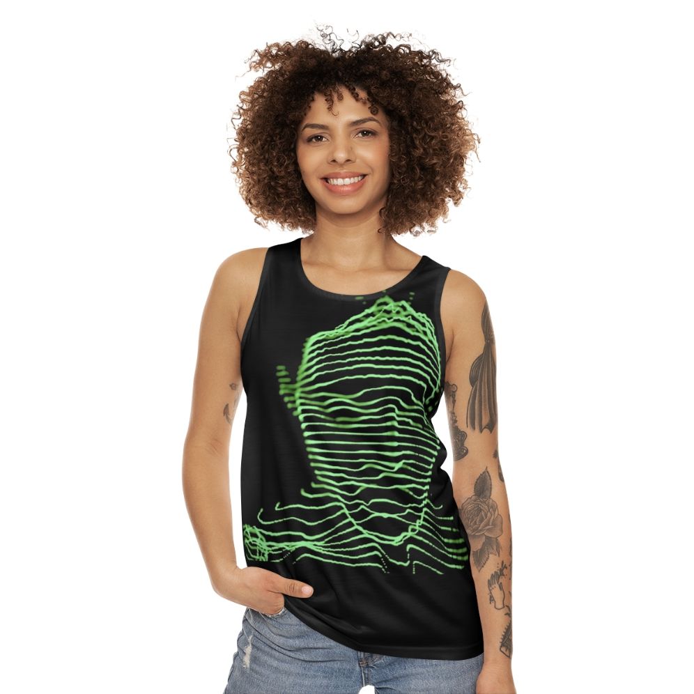 Unisex tank top featuring Another World album art - women