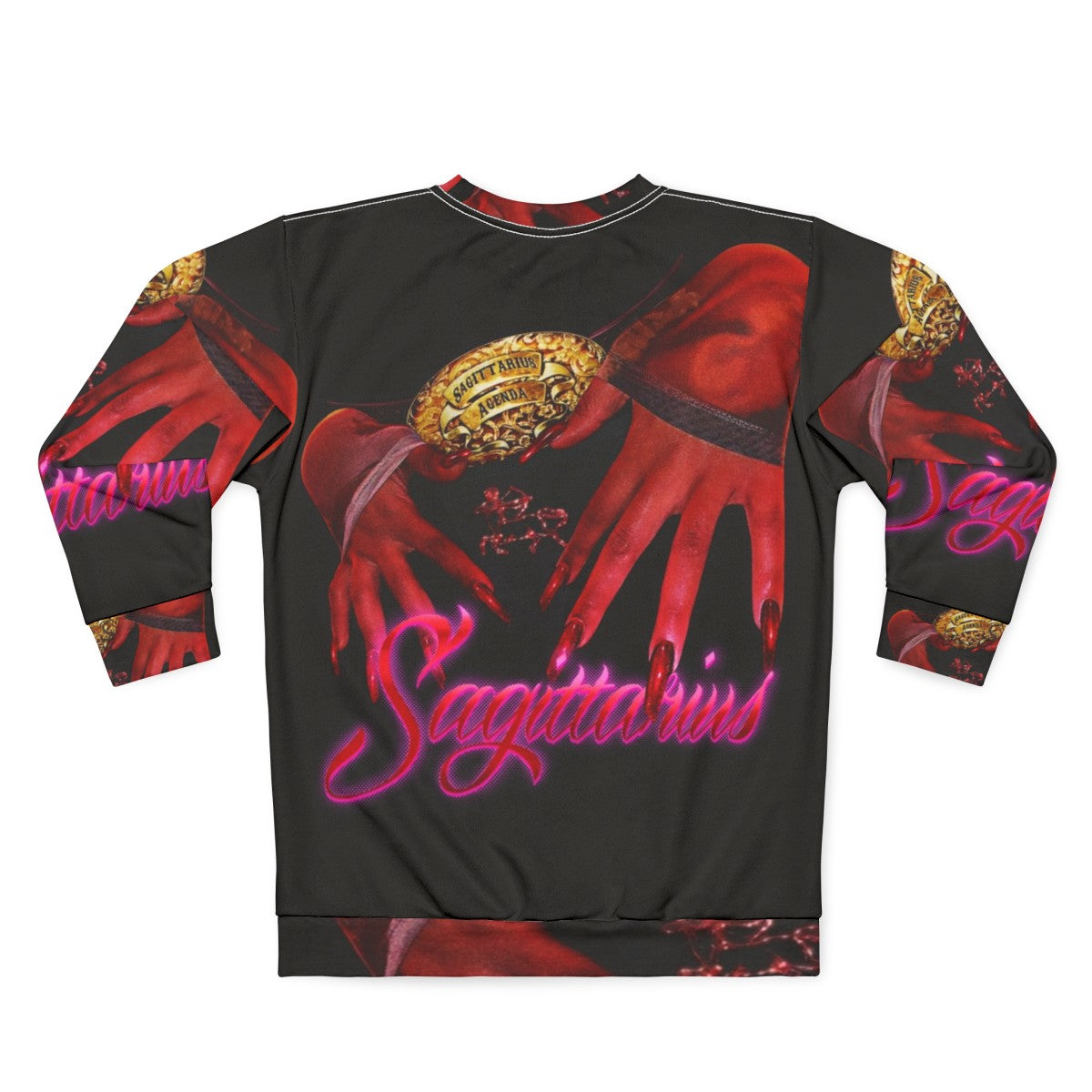 Sagittarius Agenda Zodiac Sweatshirt - Back