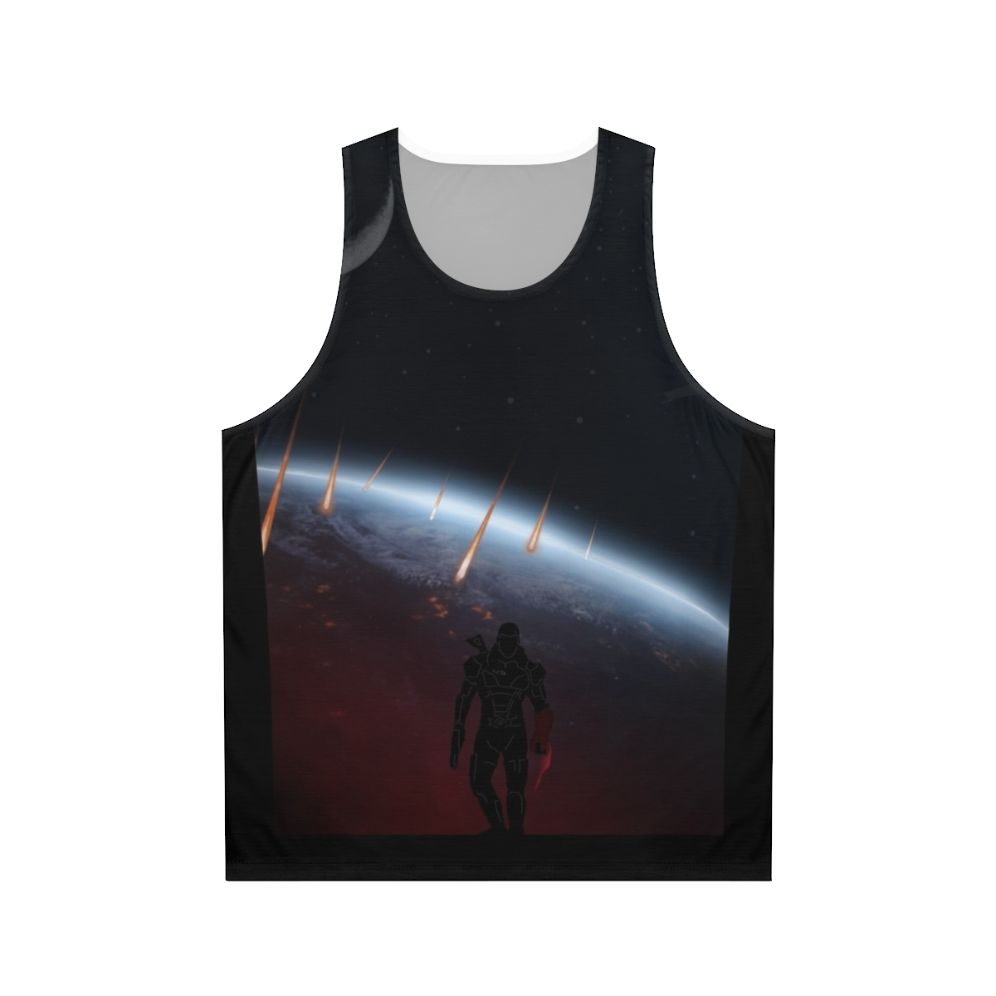 Mass Effect Unisex Tank Top featuring Warriors Landscapes Design