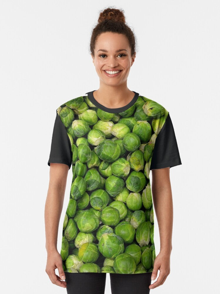 Brussels sprouts graphic design on a t-shirt - Women