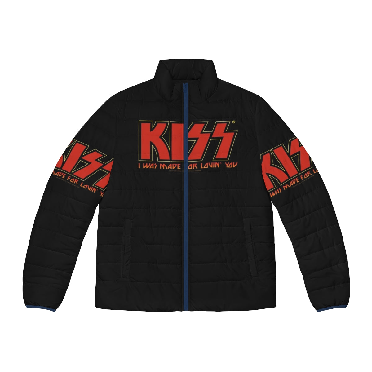 Kiss Band "I Was Made For Lovin You" Puffer Jacket