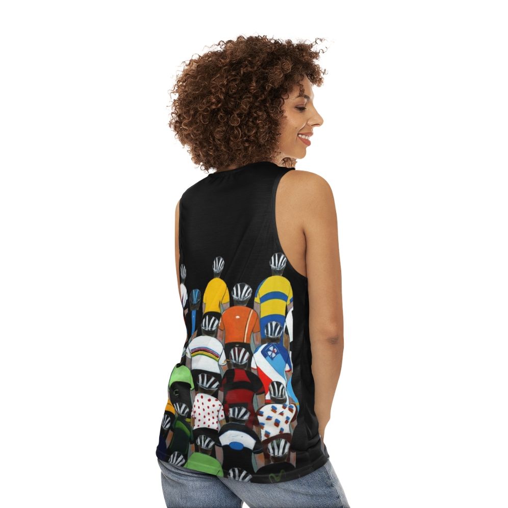 Unisex Cycling Tank Top - women back