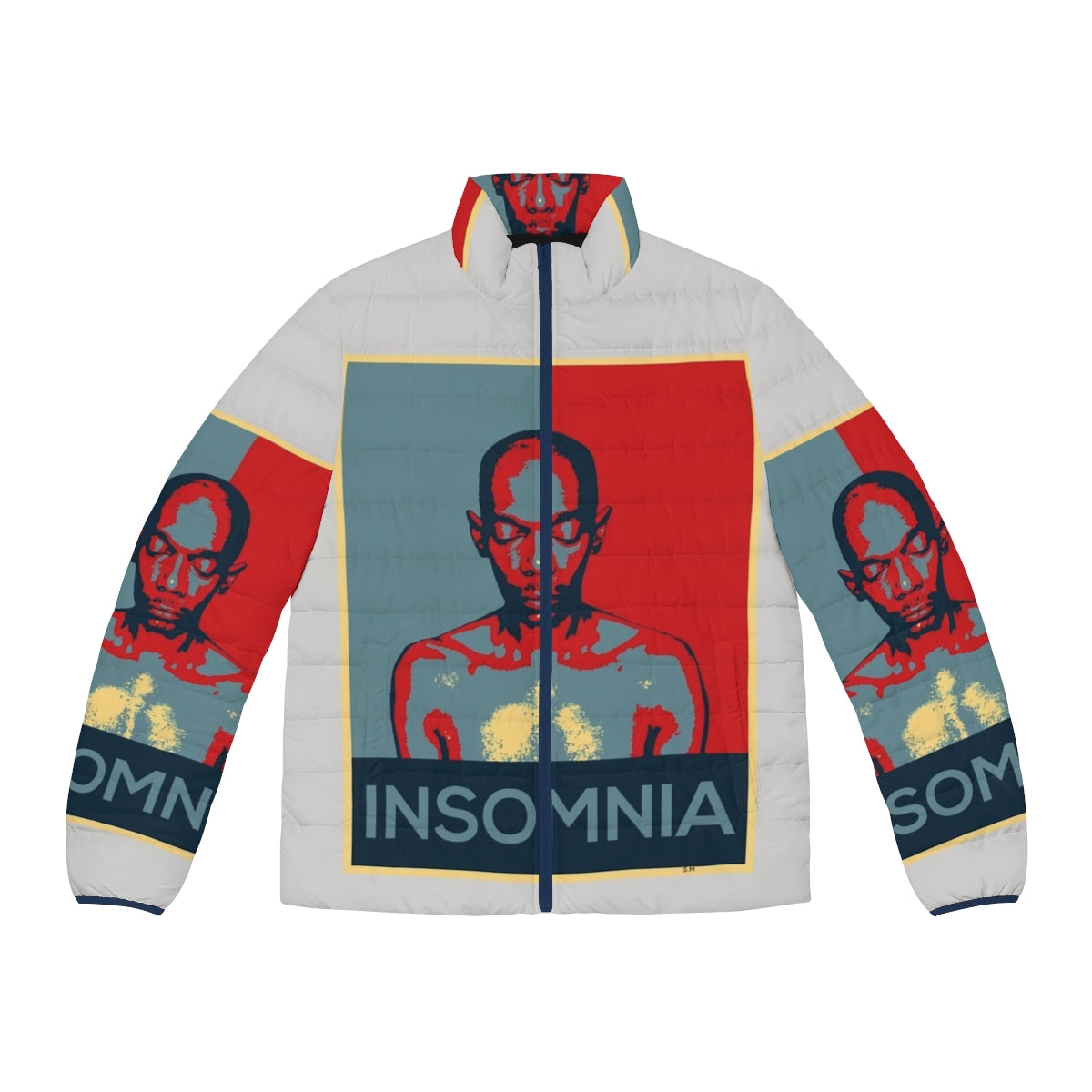 Insomnia Faithless Puffer Jacket featuring electronic music artist Faithless