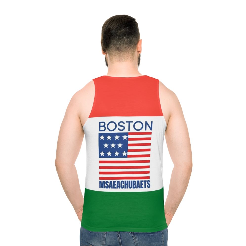 Vintage Boston Msaeachubaets Tank Top - men back