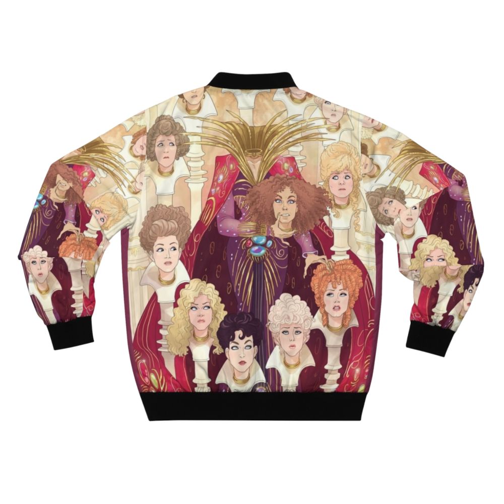 80s inspired bomber jacket with fantasy art design - Back