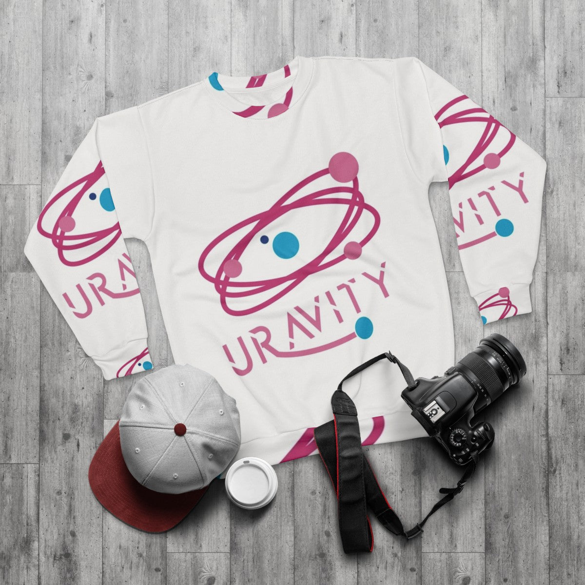 Uravity Sweatshirt featuring Uraraka Ochako from My Hero Academia - flat lay