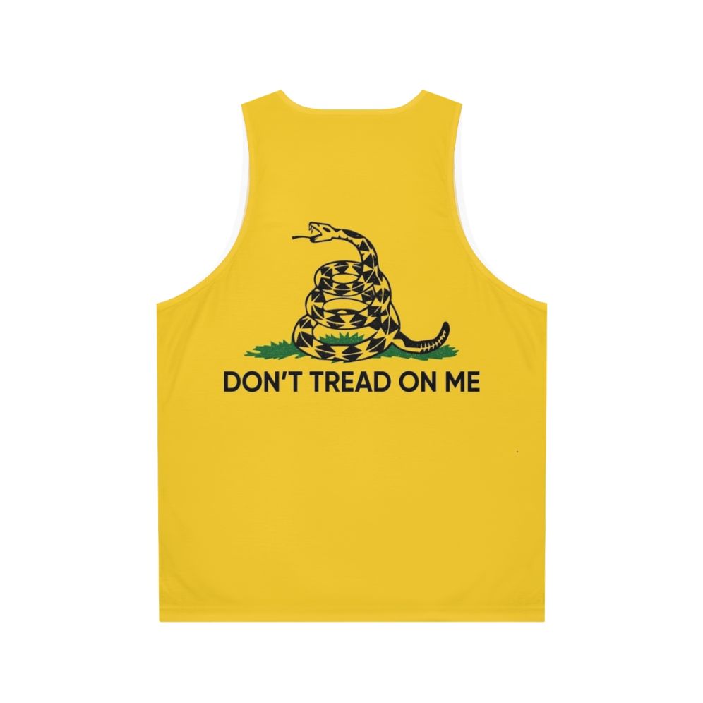 Don't Tread on Me Unisex Tank Top - Back