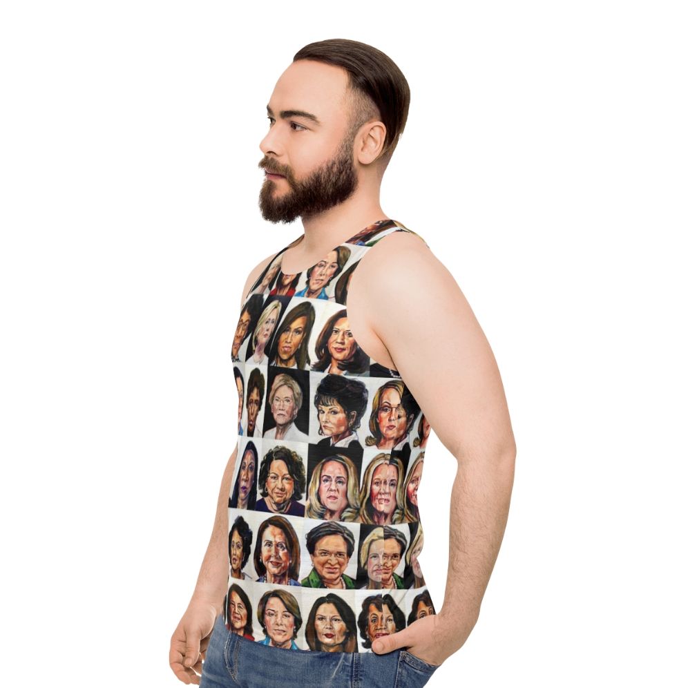 Sheroes 2020 Unisex Feminist Tank Top - men side