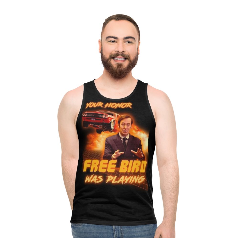 Freebird unisex graphic tank top - men