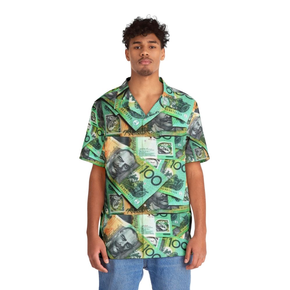 Australian 100 Dollar Bills Hawaiian Shirt - People Front