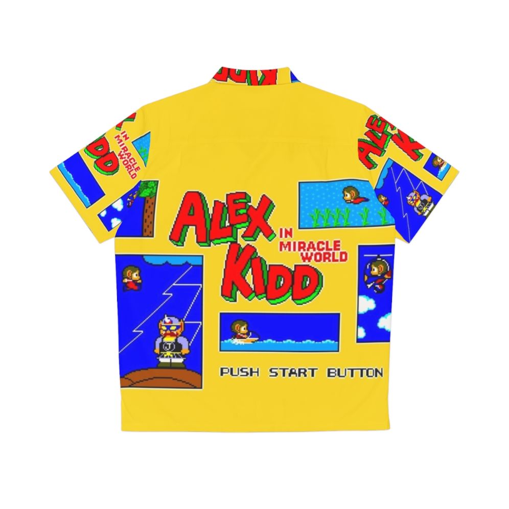 Classic Alex Kidd Hawaiian Shirt for Retro Gamers - Back