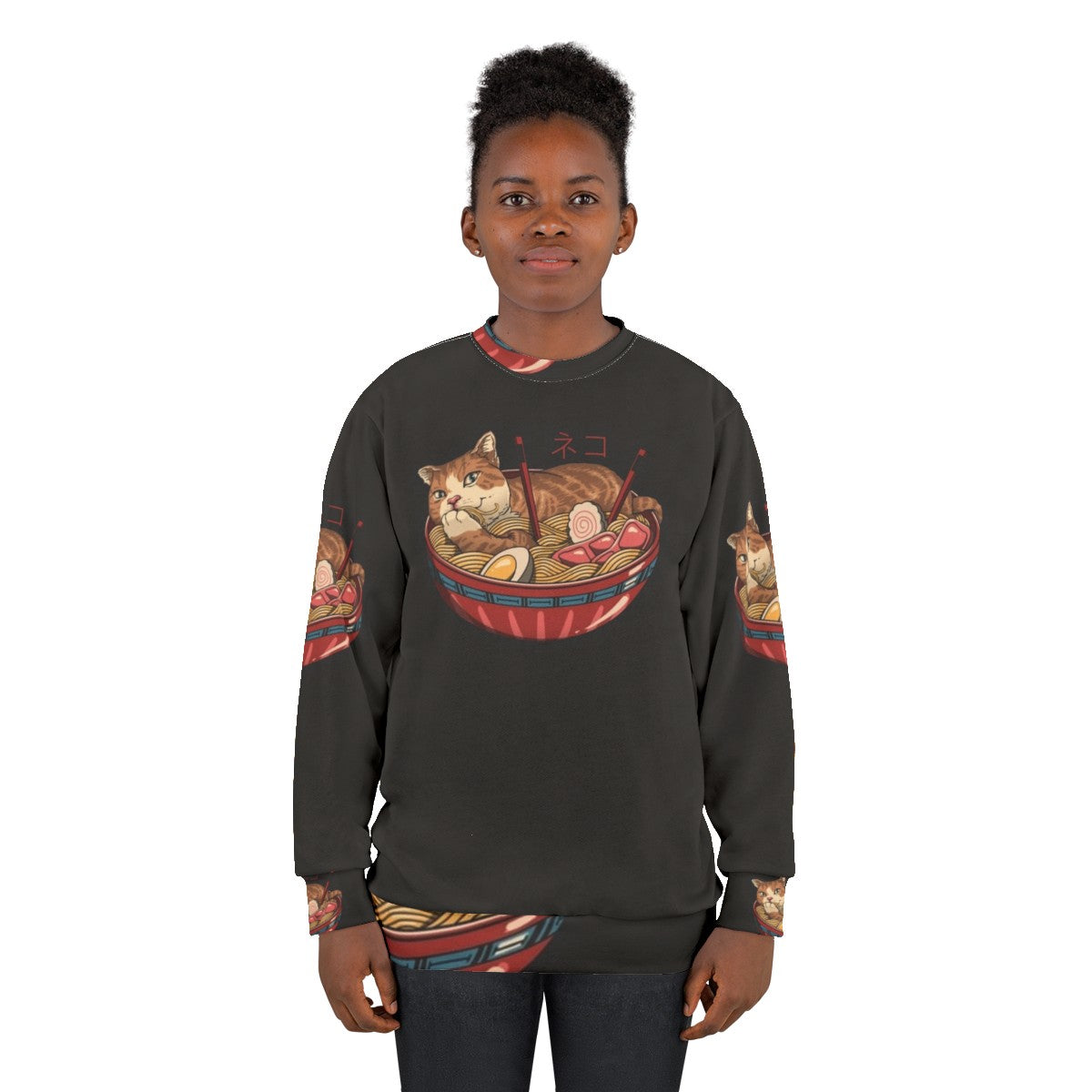 Neko Ramen Cat Sweatshirt - women