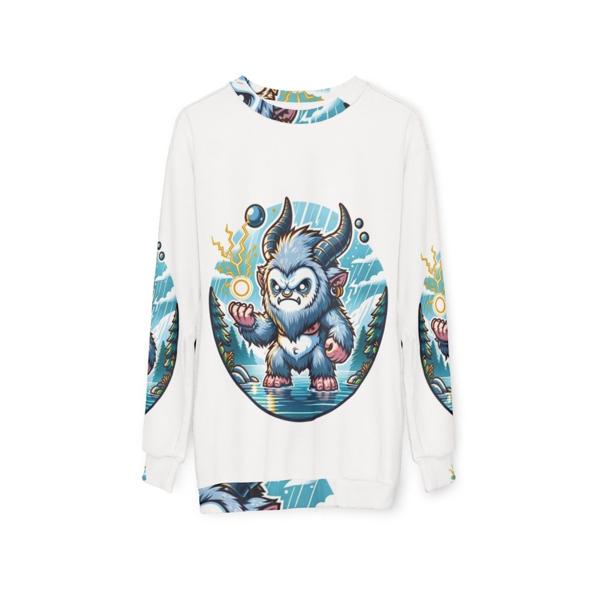 Legendary Silver Ape Fantasy Sweatshirt - hanging