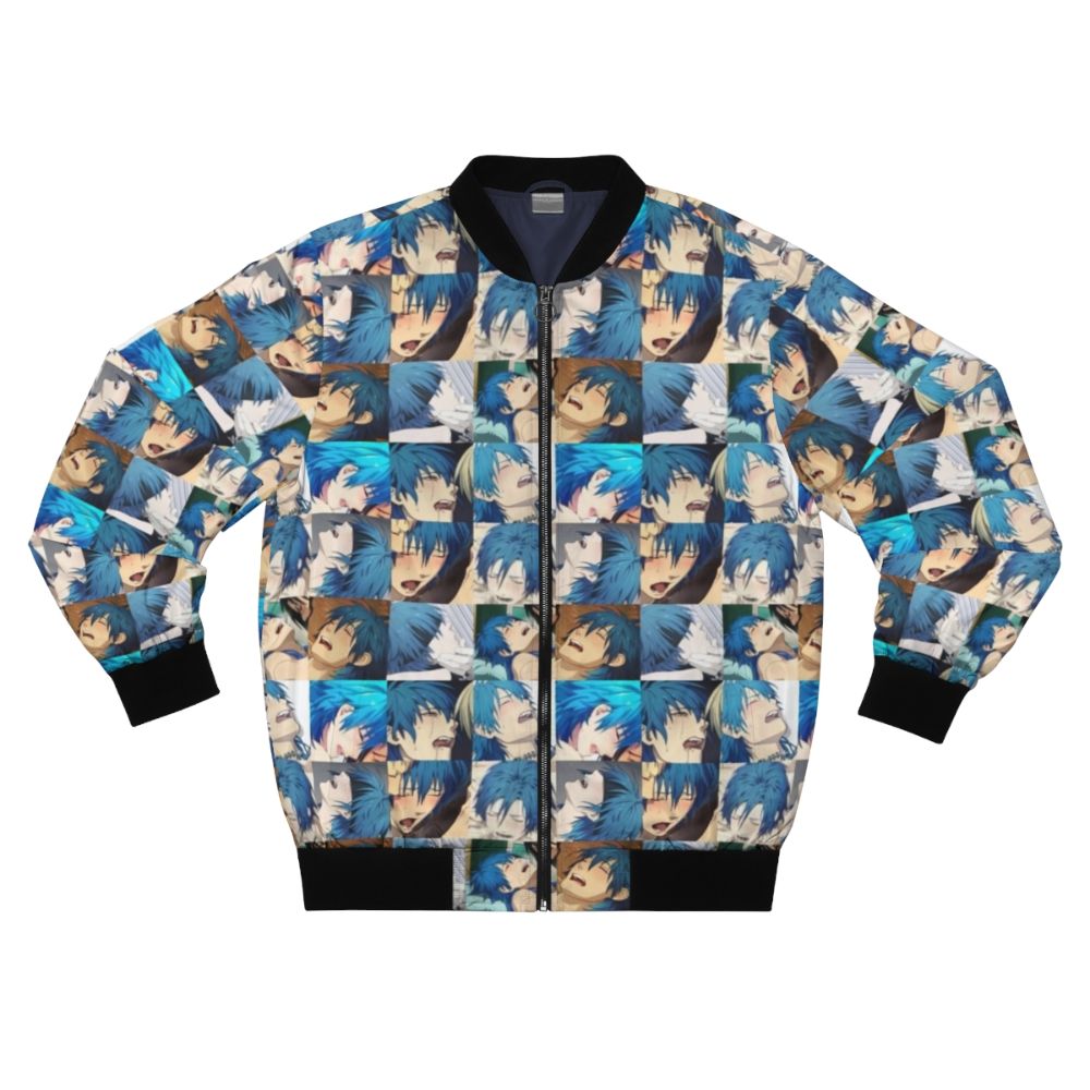 Dramatical Murder anime-inspired bomber jacket with Aoba Seragaki's character design