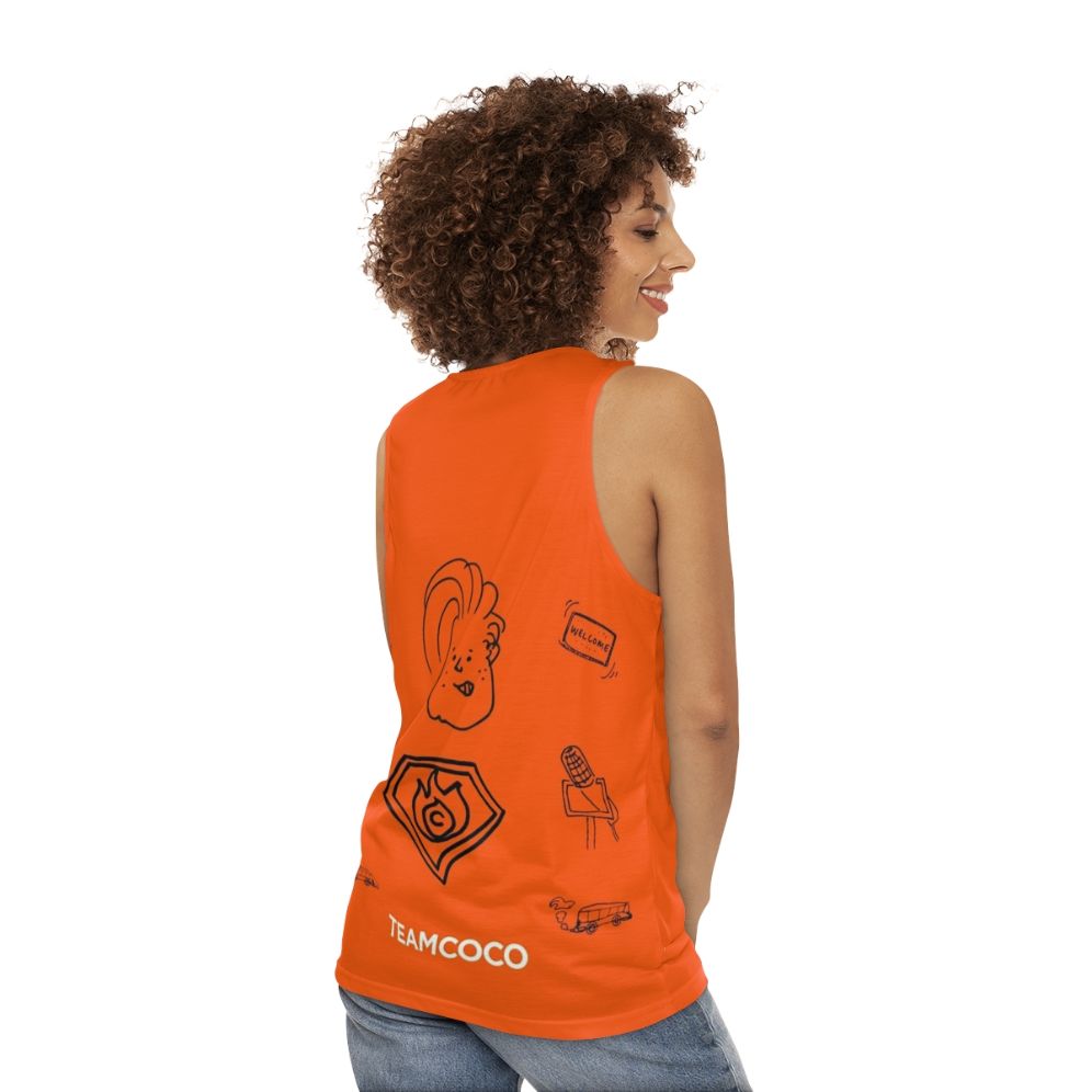 Team Coco Doodle World Unisex Tank Top - women back