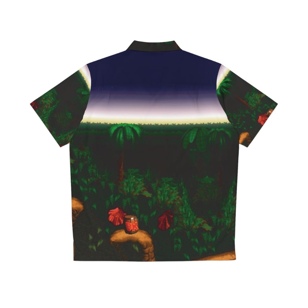 Barrel Cannon Canyon Donkey Kong Hawaiian Shirt - Back