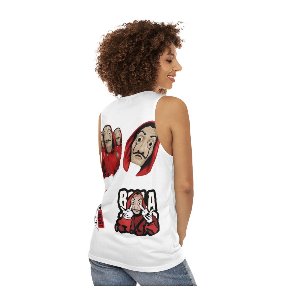 Money Heist Unisex Tank Top - women back