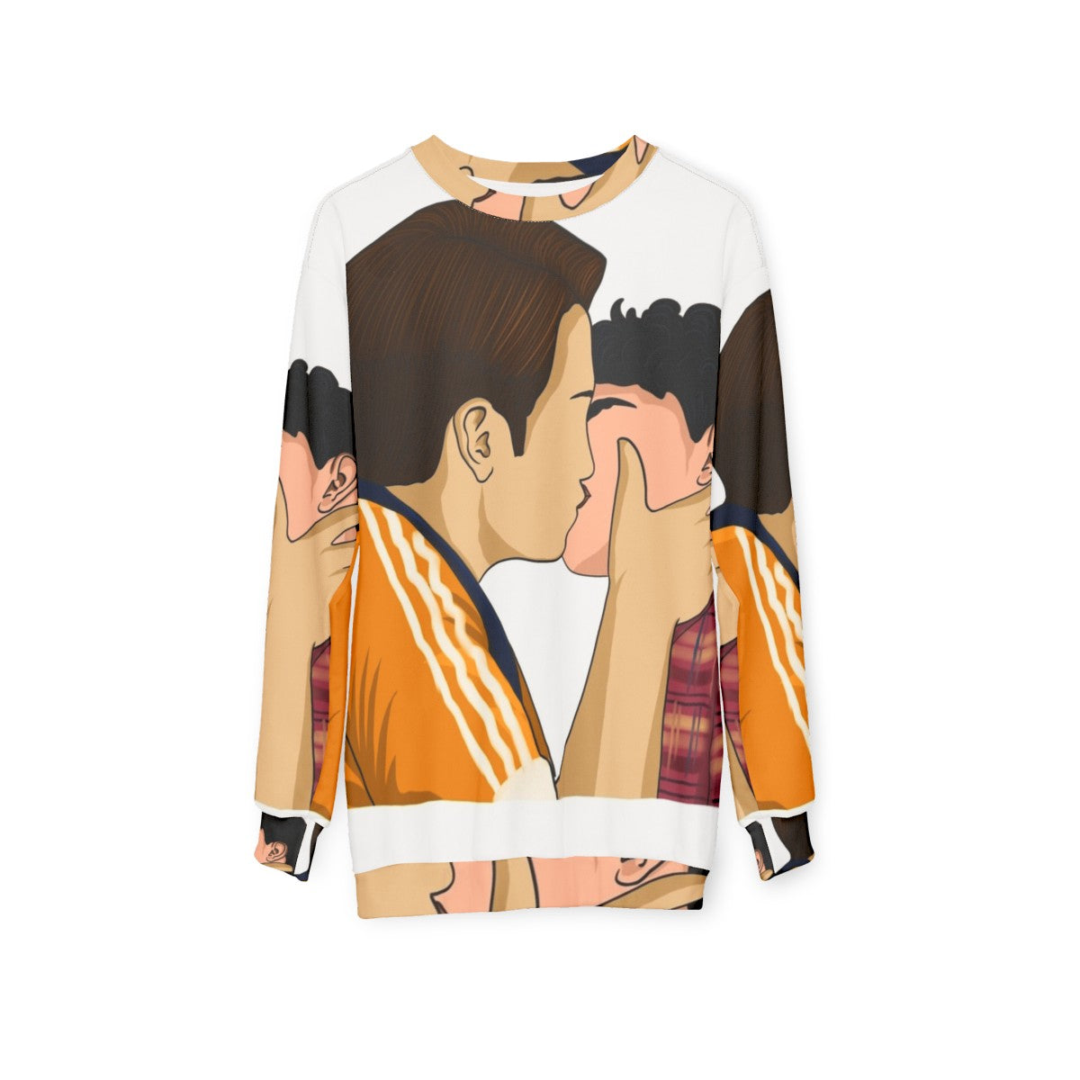 Heartstopper Nick and Charlie Netflix Sweatshirt - hanging