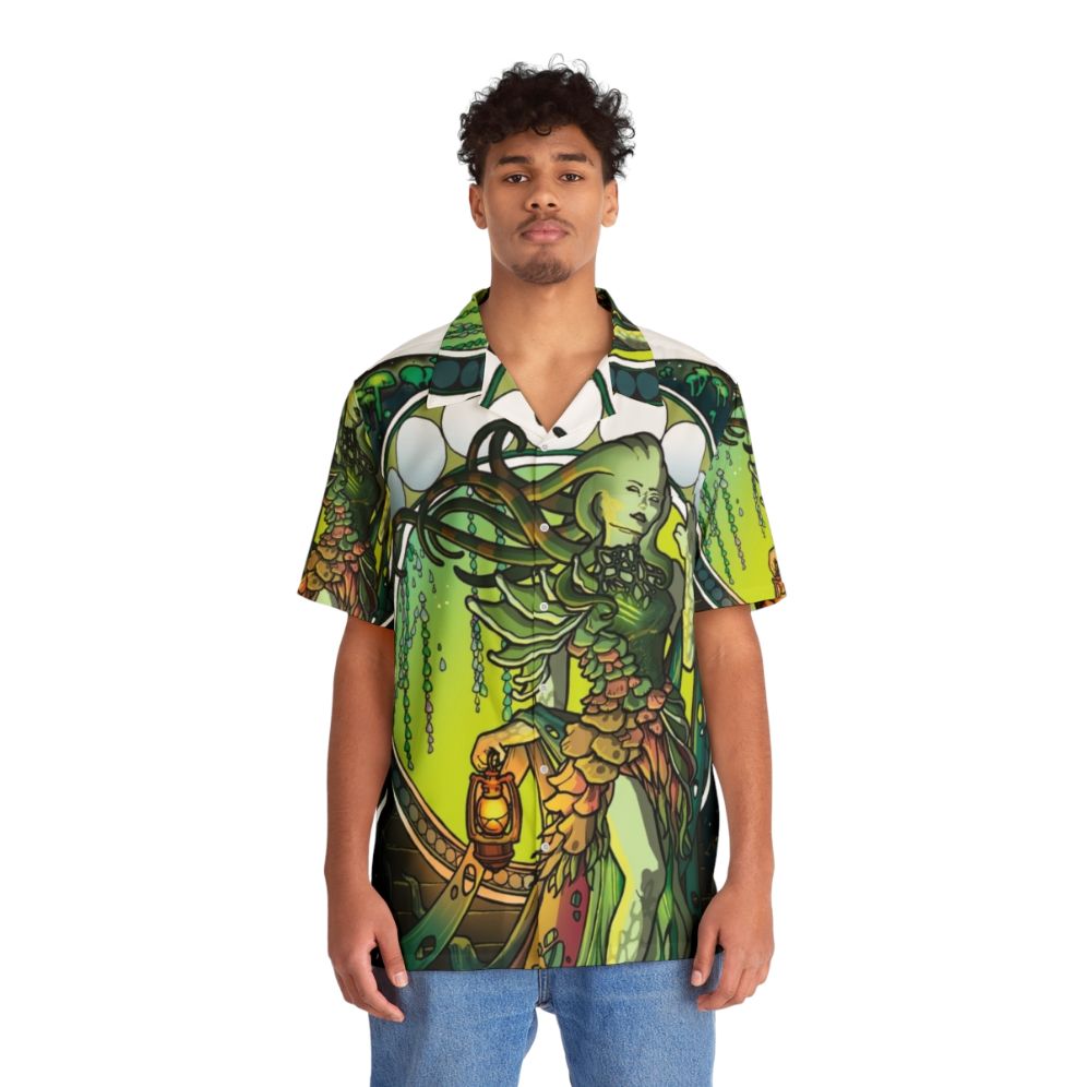 Vraska The Golgari Queen Hawaiian Shirt with MTG Inspired Design - People Front