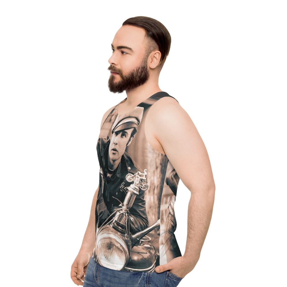 Marlon Brando vintage portrait unisex tank top - men side