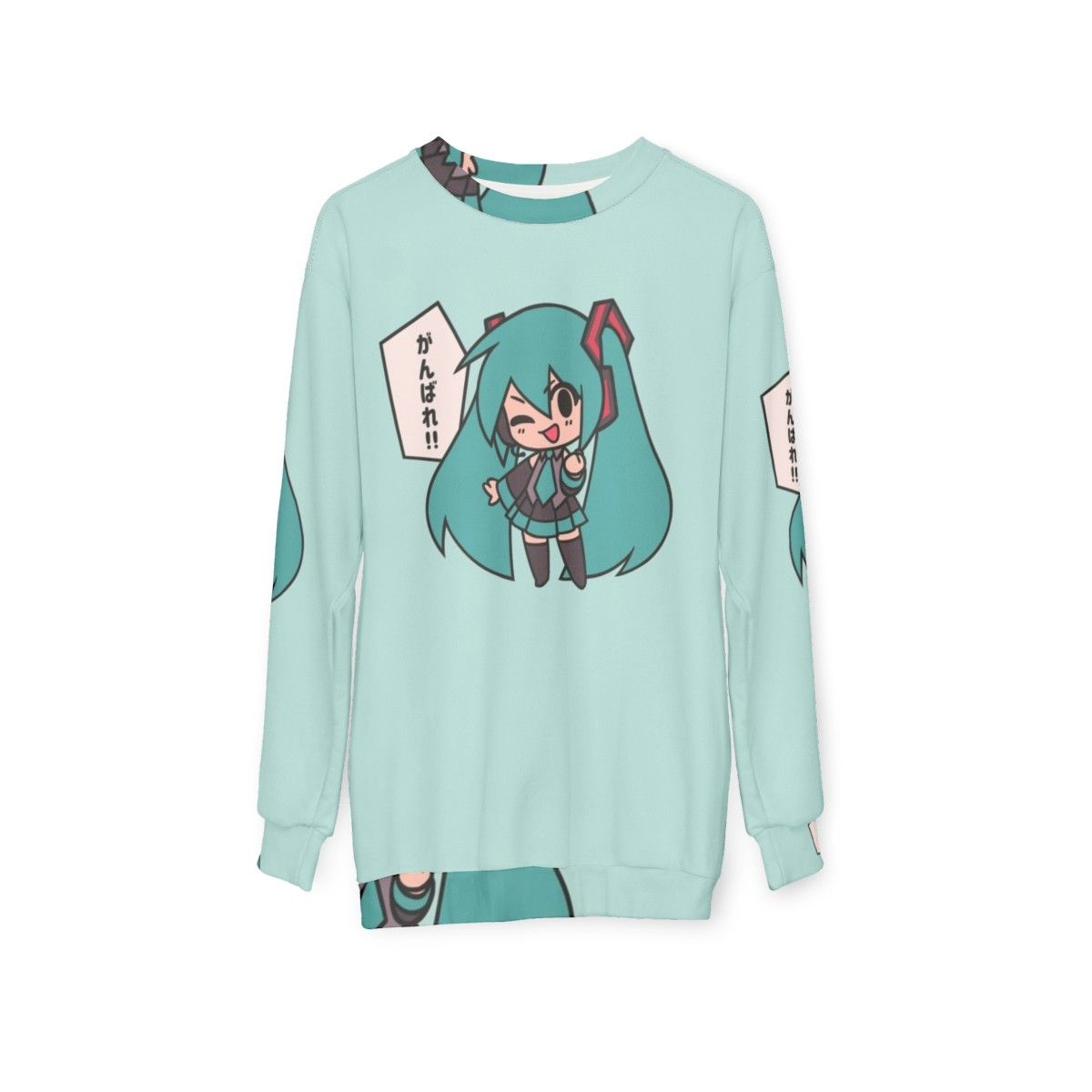 Hatsune Miku Chibi Vocaloid Anime Sweatshirt - hanging