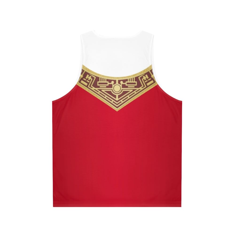 Zeo Red Unisex Tank Top - Back