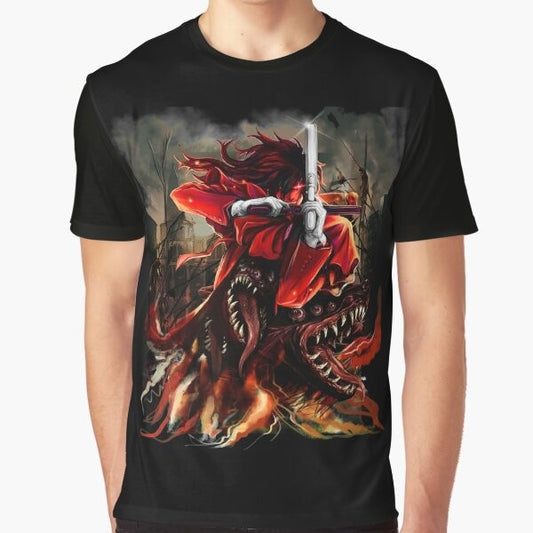 Hellsing Alucard "The Bird of Hermes" graphic t-shirt design