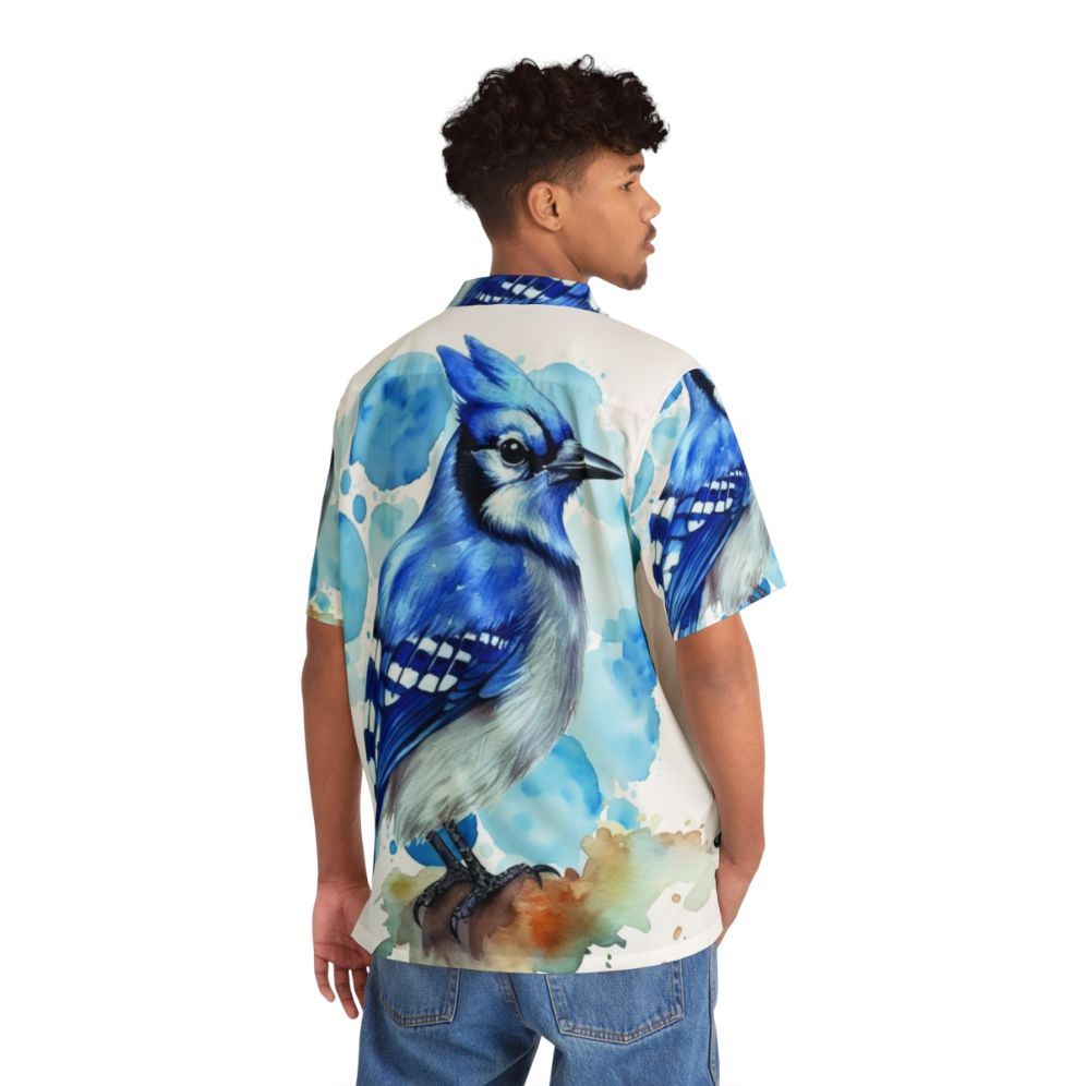 Blue Jay Hawaiian Shirt - People Back