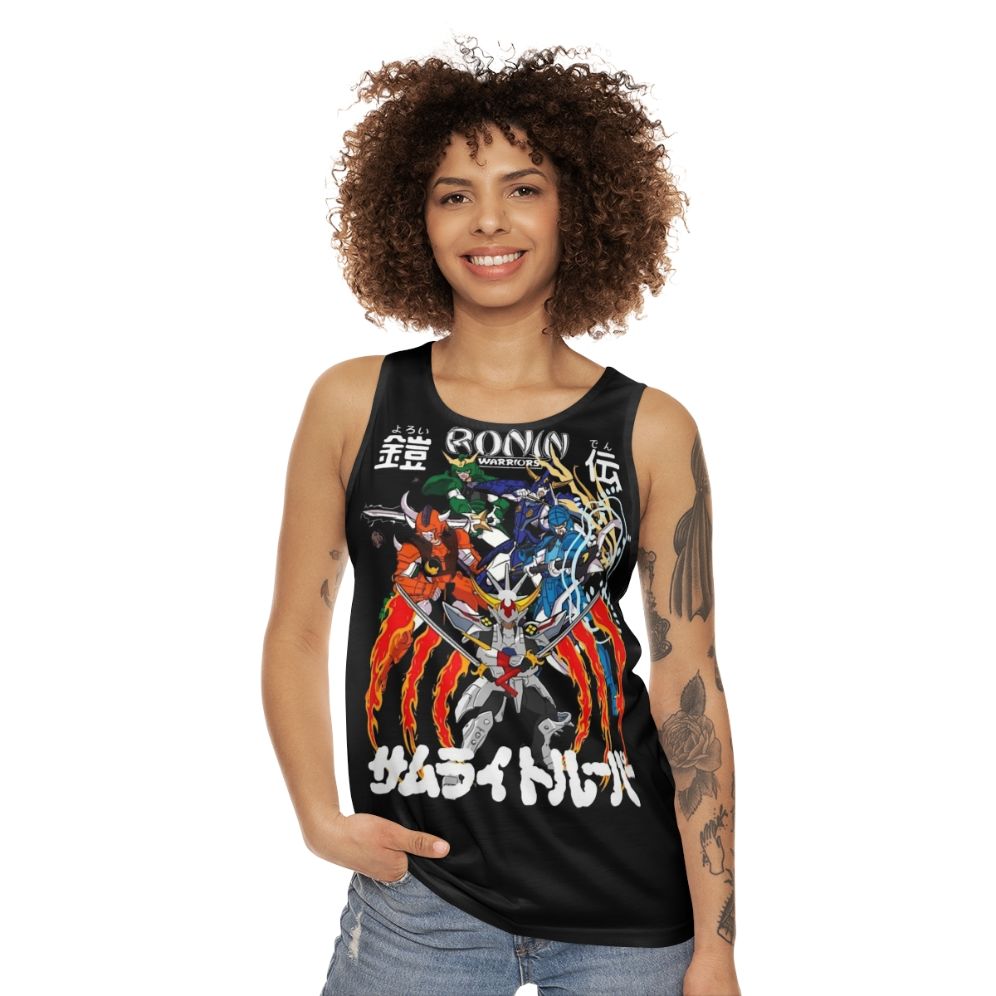 Ronin Warriors anime unisex tank top - women