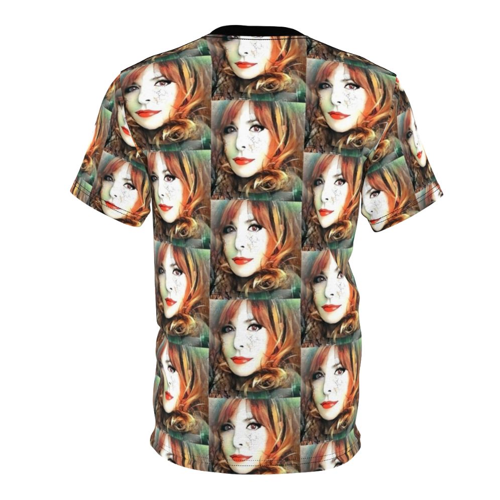 Mylene Farmer inspired t-shirt with digital art and photo manipulation - Back