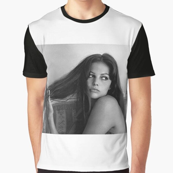 Vintage graphic t-shirt featuring iconic Italian actress Claudia Cardinale