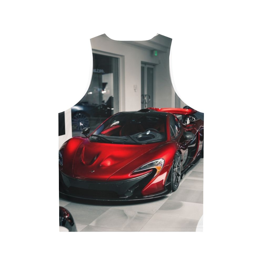 Red Mclaren P1 Unisex Tank Top - Back