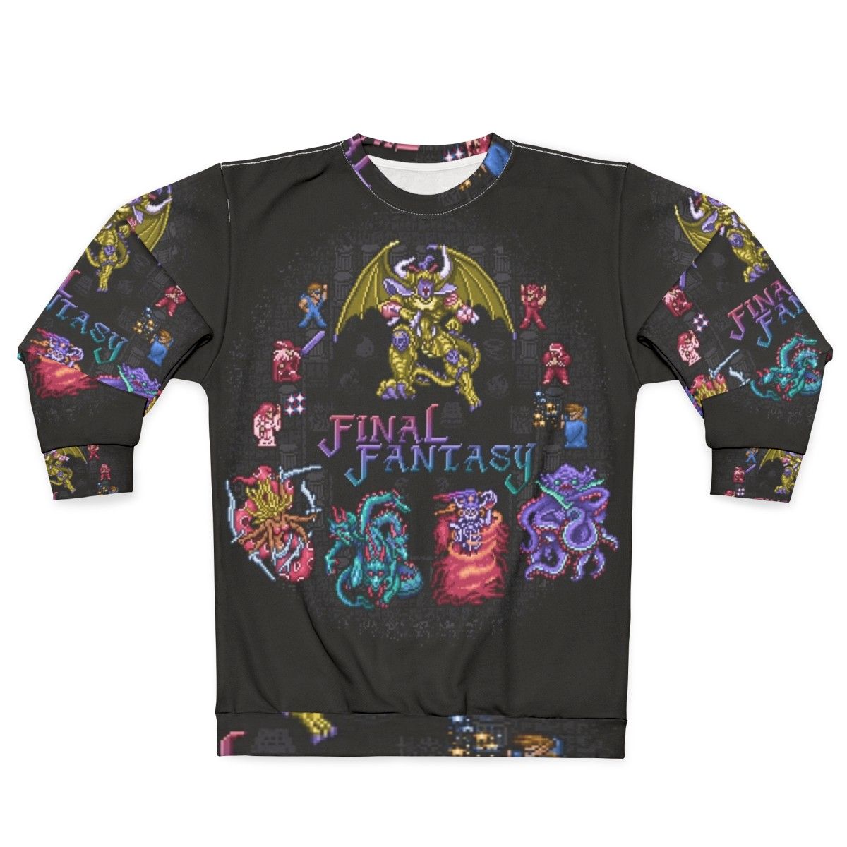 Fantasy Final Sweatshirt - Retro Gaming Pixelart Shirt