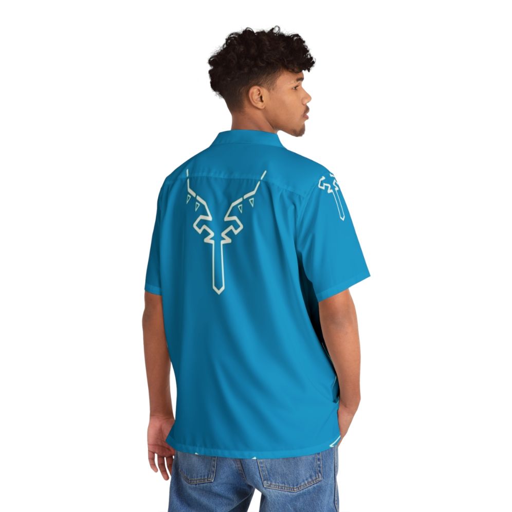 Breath of the Wild Champ Tunic Inspired Hawaiian Shirt - People Back