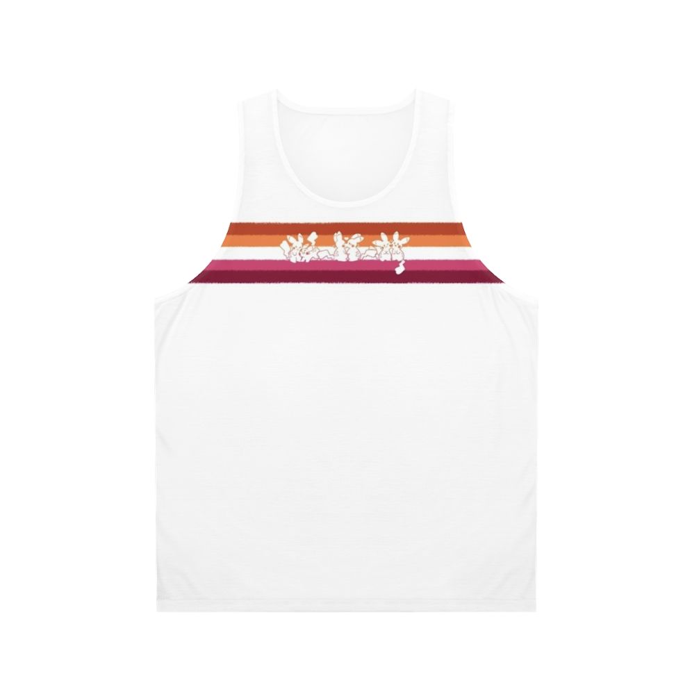 Unisex tank top with vibrant LGBTQ+ pride design